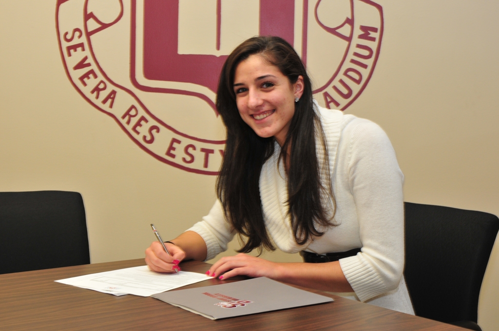 Alyssa Coiro signs with Stony Brook University.