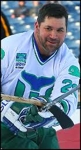 Ike playing in Whalers Alumni Game @ Rentschler Field